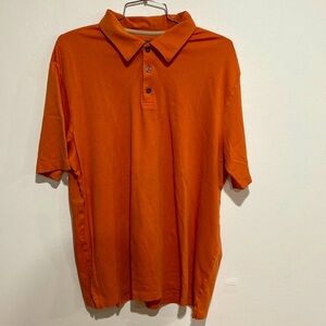 Perry Ellis orange polo shirt size: XL